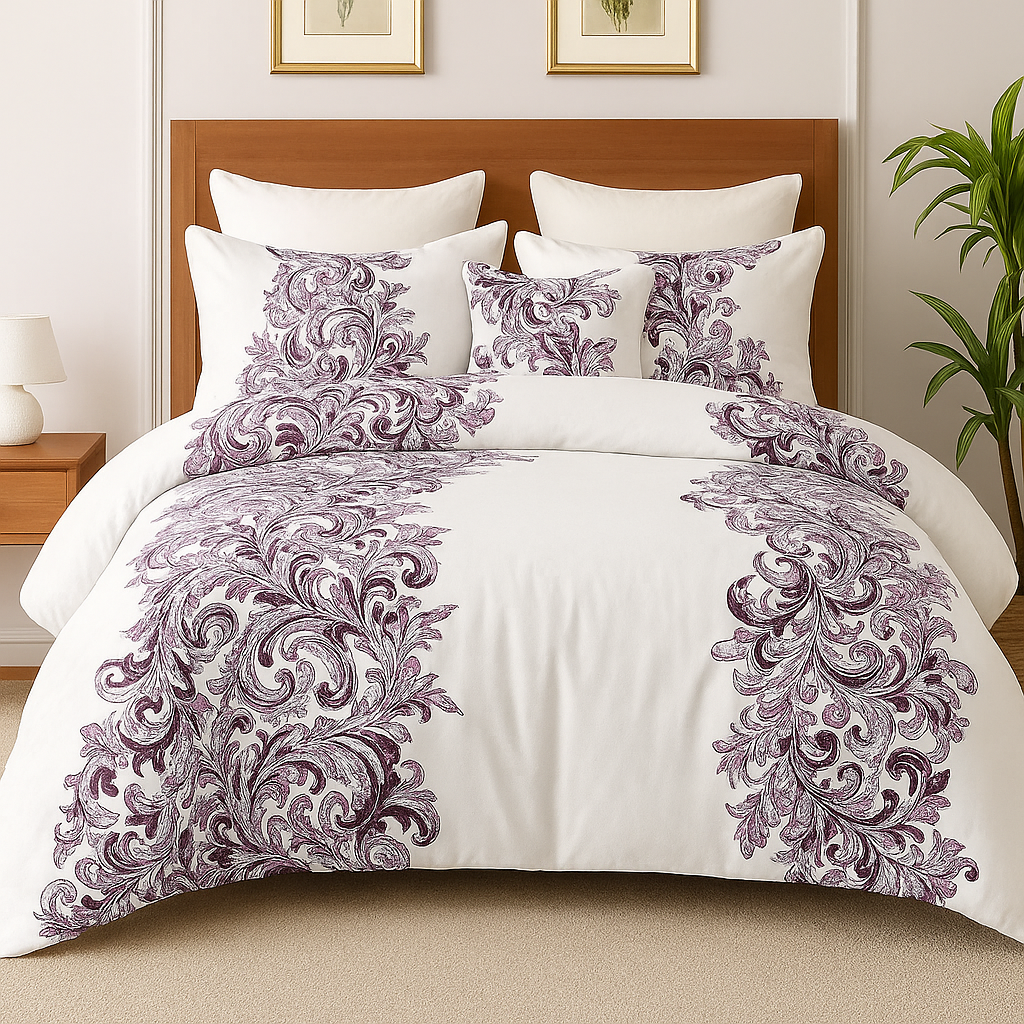Orchid Mist Royale Bedsheet Set