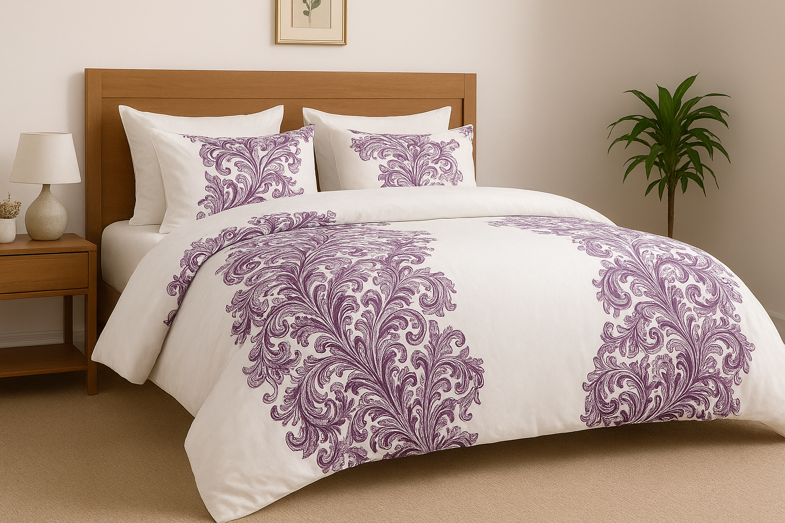 Orchid Mist Royale Bedsheet Set